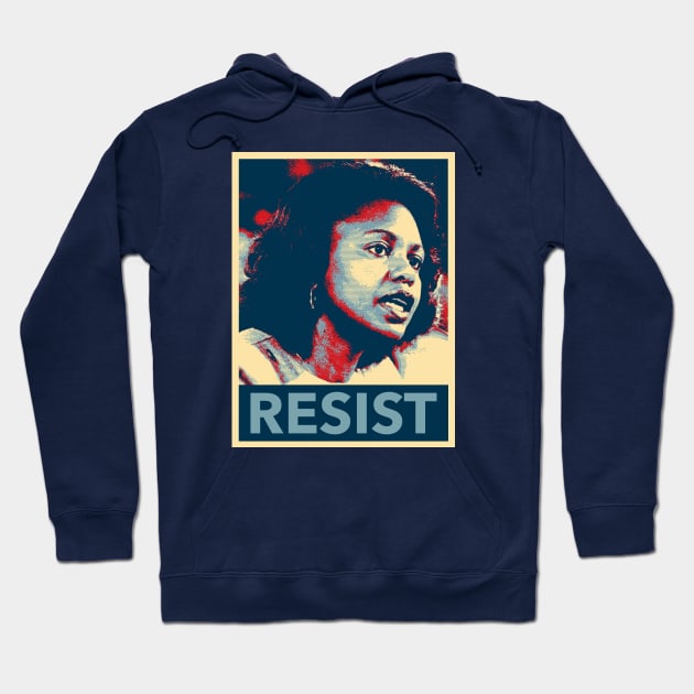 Anita Hill - Resist Hoodie by skittlemypony